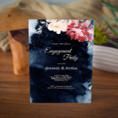 スターリーナイトフローラ婚約パーティ招待状 招待状