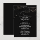 スターリーナイトブラックと金ゴールド結婚ズ情報 エンクロージャーカード (正面/裏面)