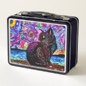 スターリーナイトブラックキティキャット メタルランチボックス (裏面)