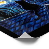 スターリーナイトブラックキャットコンマラカマラハリス ポスター (角)