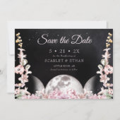 スターリーナイトブラック&ピンクトリプルムーンハンドスティング セーブザデート (正面)