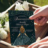 スターリーナイトブルーエレガントガウンキンセアニラ 招待状