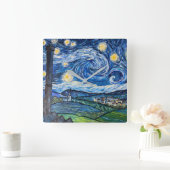 スターリーナイトベルモントランカシャー スクエア壁時計 (ホーム)