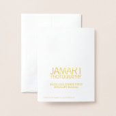 スターリーナイトホリデーカード金ゴールド 箔カード (裏面封筒付き)