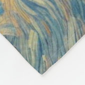 スターリーナイトマウンテンビレッジクリスマス フリースブランケット (角)