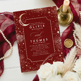 スターリーナイトムーンミスティック婚約パーティ 招待状