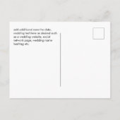 スターリーナイトユーカリ青いアザウィンターウェディング ポストカード (裏面)