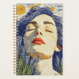 スターリーナイトラベンダードリームテクスチャード女性 プランナー手帳