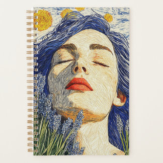 スターリーナイトラベンダードリームテクスチャード女性 プランナー手帳