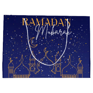 スターリーナイトラマダンムバラックラマダン抱き枕 ラージペーパーバッグ