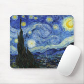 スターリーナイトランドスケープビンセント・ヴァンゴッホ マウスパッド (マウス)
