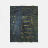 スターリーナイトローヌ越え、油絵ファンゴッホ フリースブランケット (正面)