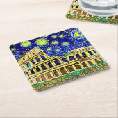 スターリーナイトローマイタリア スクエアペーパーコースター (アングル)