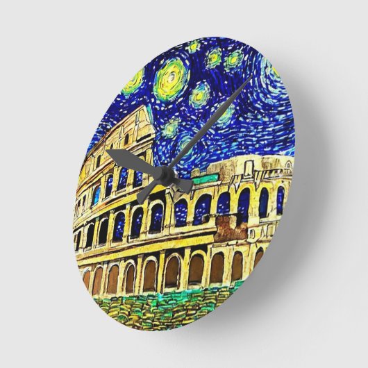 スターリーナイトローマイタリア ラウンド壁時計 (傾斜)