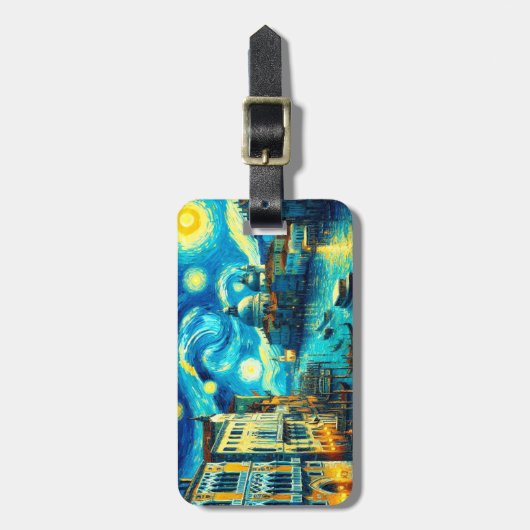 スターリーナイトヴェネツィアイタリア ラゲッジタグ (正面縦)