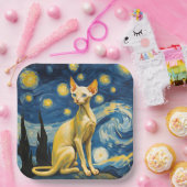 スターリーナイト小妖精や小人スフィンクスキャットお祝い ペーパープレート (パーティー)