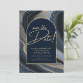 スターリーナイト海軍金ゴールド結婚アゲート救ズDATE 招待状 (スタンド正面)