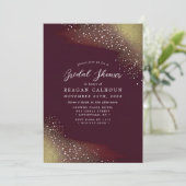 スターリーナイト深いクリムゾンブライダルシャワー 招待状 (スタンド正面)