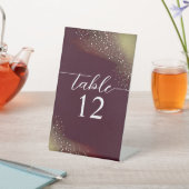 スターリーナイト深いクリムゾン結婚のテーブル番号 台座サイン (インサイチュ)