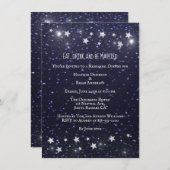 スターリーナイト結婚のリハーサルディナー招待状 招待状 (正面/裏面)