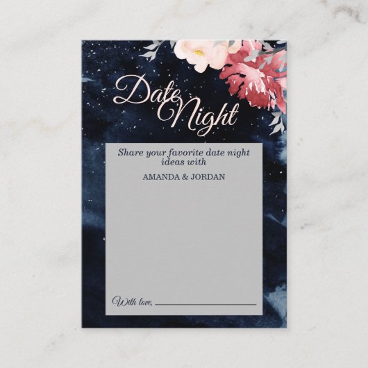 スターリーナイト結婚フローラのデイトナイトアドバイスカード アドバイスカード (正面)