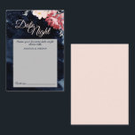 スターリーナイト結婚フローラのデイトナイトアドバイスカード アドバイスカード<br><div class="desc">この星空の夜のフローラの結婚デートの夜のアドバイスカードインスパイアは、真夜中の夏のテーマか雪のテーマの暗い冬の間で、季節ごとに用途の広いデザインを作る。ネイビーブルー、ほぼ黒、星空やスノーフレーク充填された空の水色のピンクの花や書道の組み合わせミニマルは、年の時間にかかわらポップ・アートのず、必ずあなたの結婚お祝いの魔法に話は。</div>
