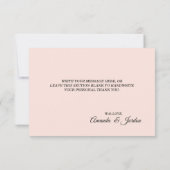 スターリーナイト結婚フローラサンキューフラットカード サンキューカード (裏面)