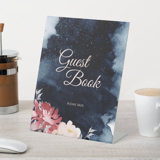 スターリーナイト結婚フローラズゲストブック 台座サイン (インサイチュ)