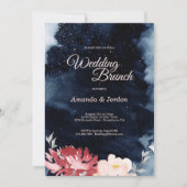 スターリーナイト結婚フローラブランチ招待状 招待状 (正面)