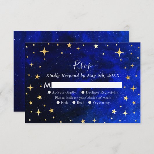 スターリーナイト銀河系結婚ズ 出欠カード (正面/裏面)
