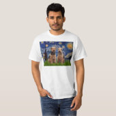 スターリーナイト - エアデール・テリア（二頭） Tシャツ (正面フル)