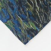 スターリーナイト・オーバー・ザ・リバー・ローネ(ヴァン・ゴッホ) フリースブランケット (角)