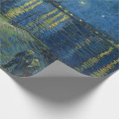 スターリーナイト・オーバー・ザ・リバー・ローネ(ヴァン・ゴッホ) ラッピングペーパー (角)