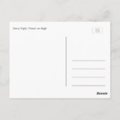 スターリーナイト、ビンセント・ヴァン・ゴッホ。 ポストカード (裏面)