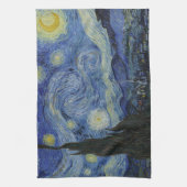 スターリーナイト&ファンゴッホ/有名なヴィンテージアート キッチンタオル (縦)