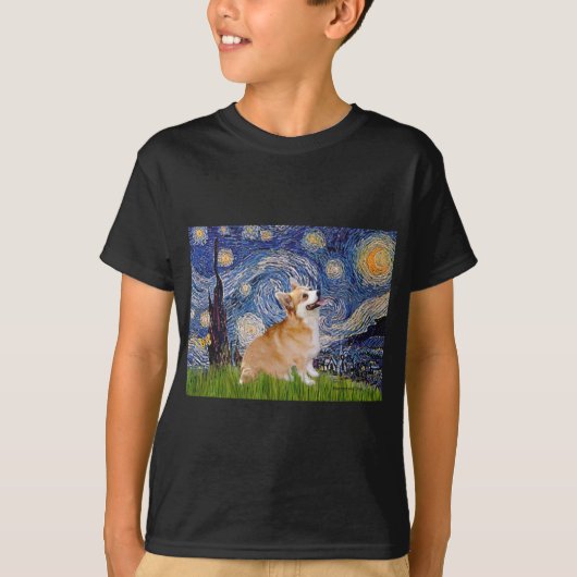 スターリーナイト - ペンブロークウェルシュコーギー 7b tシャツ (正面)
