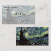 スターリーナイト・ヴィンセント・ヴァン・ゴッホ 名刺 (正面/裏面)