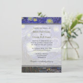 スターリーナイト、有名な素晴らしアート結婚式招待状。 招待状 (スタンド正面)