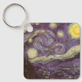 スターリーナイトbyビンセント・ヴァンゴッホヴィンテージファインアート キーホルダー (正面)