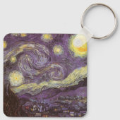 スターリーナイトbyビンセント・ヴァンゴッホヴィンテージファインアート キーホルダー (裏面)