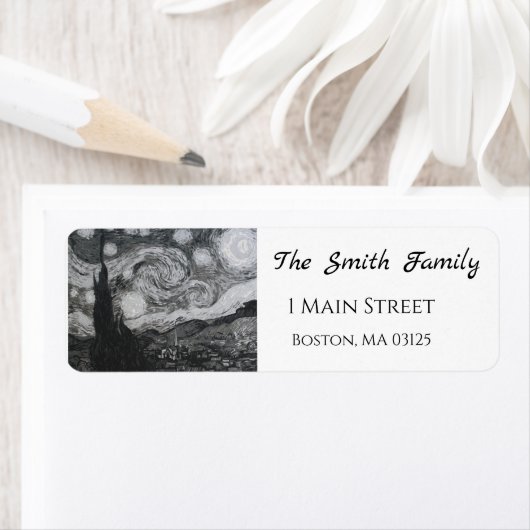 スターリーナイトIビンセントヴァンゴッホ差出人住所 ラベル (インサイチュ)