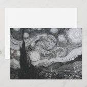 スターリーナイトIビンセント・ヴァン・ゴッホ・フラットカード 招待状 (正面/裏面)