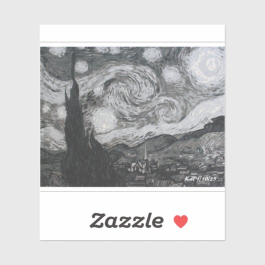 スターリーナイトIヴィンセント・ヴァン・ゴッホ シール (シート)
