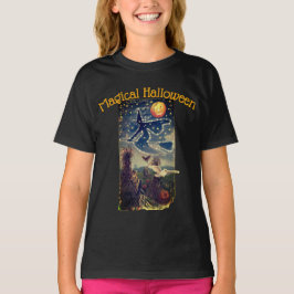 スターリーハロウィーンのナイトウォメンズシャツ Tシャツ