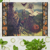 スターリーハロウィーンの夜 キッチンタオル (折り畳み)