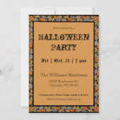 スターリーハロウィーンナイトパーティの招待状 招待状 (裏面)