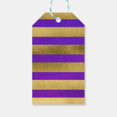 スターリーパープルウォーターカラー40th誕生日パーティー ギフトタグ (裏面)
