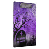 スターリーパープルゴーリッシュゴシックくもの巣フルムーン クリップボード (右)