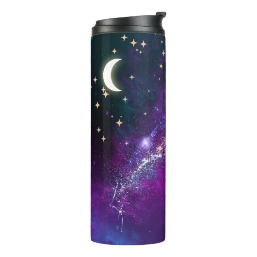 スターリーパープル&ブラック銀河系サーマルタンブラー タンブラー (回転左)