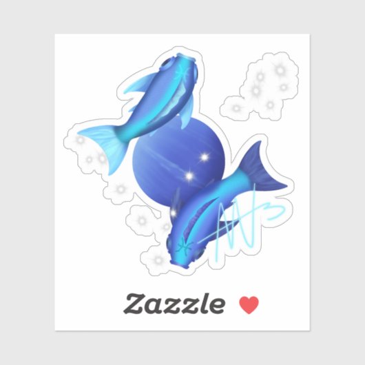 スターリーピセスネプチューン〔占星術の〕十二宮図 シール (シート)